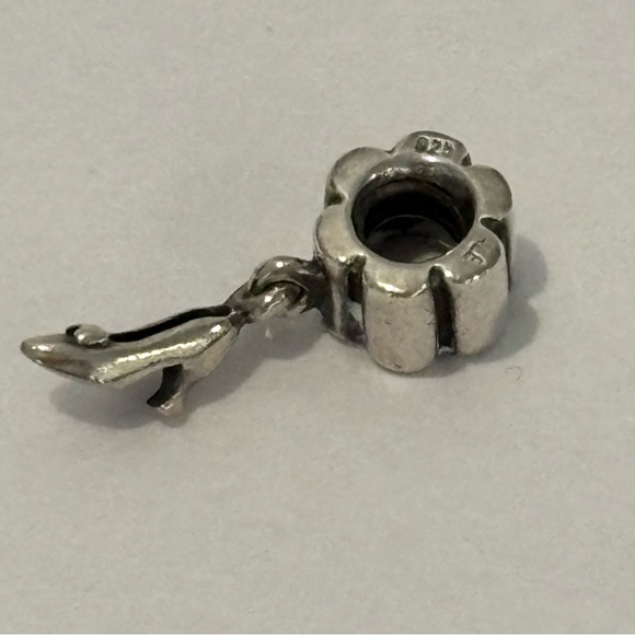 PANDORA High heel shoe dangle bead sterling silver charm marked 925 ALE - Picture 9 of 11